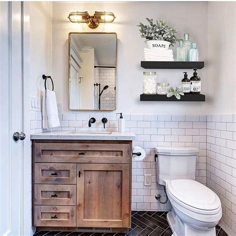30 Outstanding Floating Shelves Bathroom Ideas