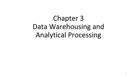 Data Warehousing and Analytical Processing (OLAP) - ShareMyNotes ...