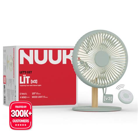 All-day Wireless Rechargeable Table Fan with Mood Light and Magnetic R