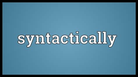 Syntactically 的图像结果