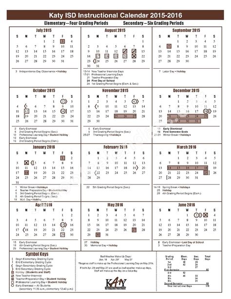 Katy Isd Academic Calendar