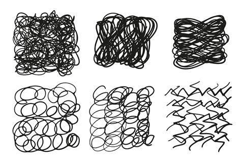 Set of sketchy doodle texture pattern texture line hand drawn hatch ...