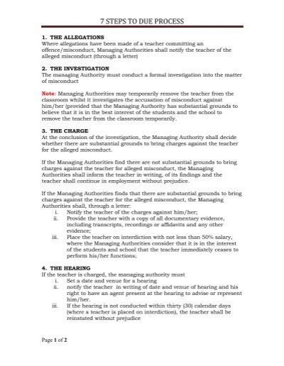 Image result for Employee Due Process Form