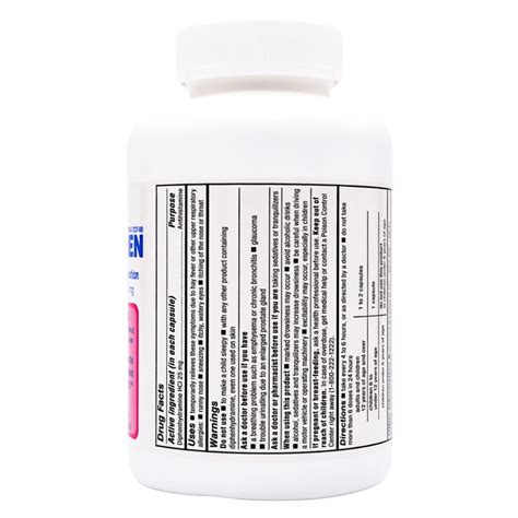 Major Banophen Diphenhydramine 25mg- 1000 Capsules Alternative Benadryl