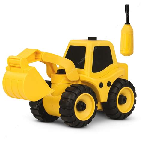 BAYBEE Friction Powered Push & Go Construction Truck Toys for Kids ...