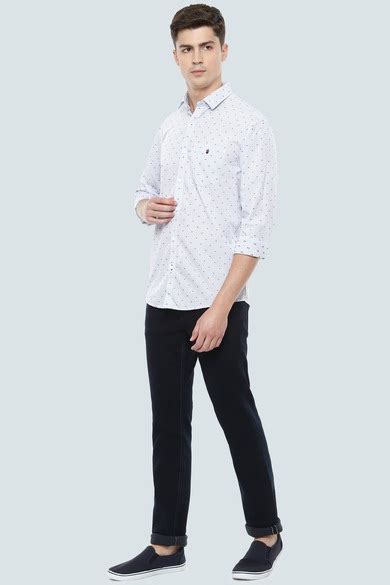 Buy Men White Slim Fit Stripe Full Sleeves Casual Shirt Online - 577665 ...