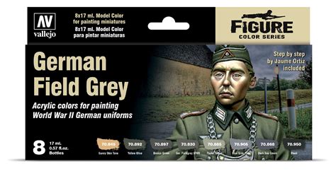 Vallejo German Field Grey Paint Set 70.181 – Scale Hobbies