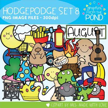 Hodgepodge Clipart Set #8 | Language arts writing, Clip art, Digital ...