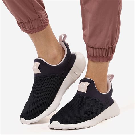 Slip-On Cushioned Sneakers for Women Navy - BEFITTD | DECATHLON