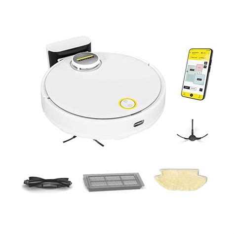 KARCHER RCV 3, 2-in-1 Robotic Vacuum Cleaner with Mopping, 2500 Pa ...