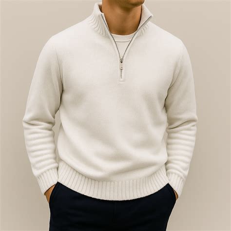 Mathieu Men’s Half-Zip Sweater – Soft Knit Mid-Layer | Modern Everyday ...