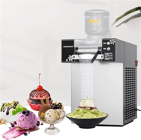 Commercial Snowflake Ice Machine, 600W Snowflake Crusher Bingsu Machine ...