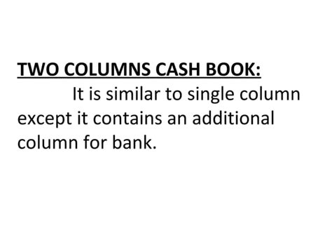 Image result for Cash Book Lecture Tutorials