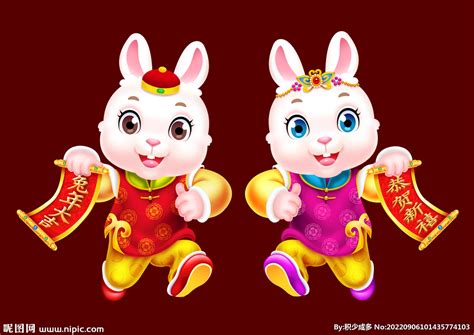 2023兔年水墨兔子, 2023, 農曆新年, 中國年素材圖案，PSD和PNG圖片免費下載