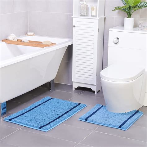 Buy Plushlynx Bathroom Mats Sets 2 Pieces - Non Slip Bath Mat for ...