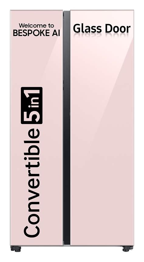 Samsung 653 L, 3 Star, Bespoke AI, Glass Door, Frost Free, Double Door ...