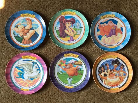 McDonald's Disney Hercules Plates Set Of 6 COMPLETE SET | #2011384177
