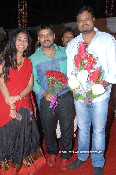 Vijaylakshmi, Kaviraj and Dinakar during the wedding ceremony ...