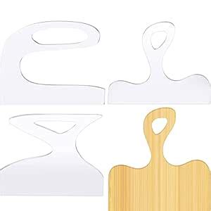 3 Pcs Curvy Angled Charcuterie Board Handle Template Clear Acrylic ...