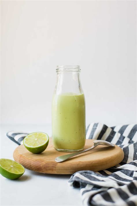 Creamy Avocado Lime Dressing - Jar Of Lemons