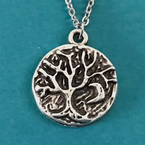 Silver Tree & Moon Necklace | Gypsy Willow