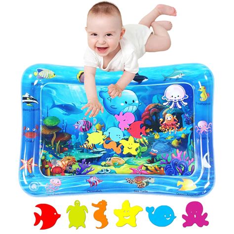 Amazon.com : ZHUYNXIR Infant Play mat, Inflatable Play Mat Water ...