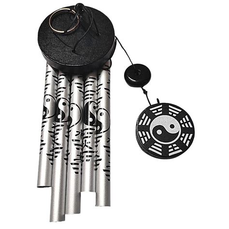 GJ Feng Shui Yin Yang Vastu Five Pipe Wind Chime for Balcony, Window ...
