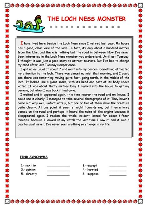 Reading Comprehension Worksheet 的图像结果