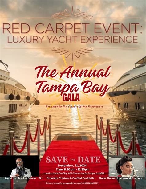A Red Carpet Event: Luxury Yacht Experience - The Annual Tampa Bay Gala ...