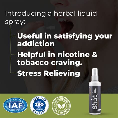 Ayurvedic Herbal Liquid Shot Anti Addiction Mouth Spray 100 ml
