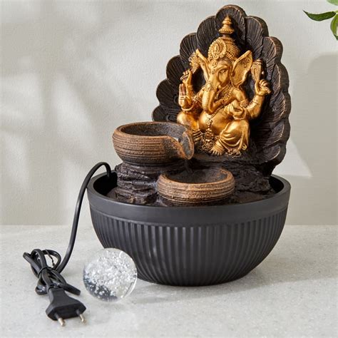 Buy Alpine Polyresin Ganesha with Rotating Ball Water Fountain ...