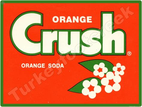 Orange Crush Soda Label 9" x 12" Metal Sign | eBay