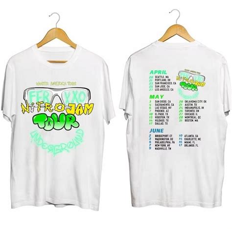 2 Side Feid Ferxxo Nitro Jam Tour 2023 Shirt Unisex | Ubuy India