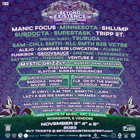 Come to Beyond Existence Music and Camping festival in Austin, Texas at ...