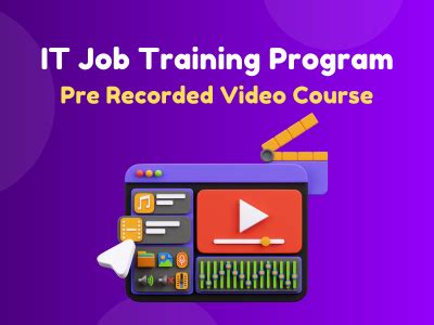 IT Job Training Program Pre Recorded Video Course | IAE Academy - Best ...