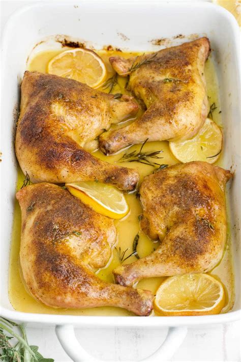 Baked Chicken Leg Quarters - Yellow Bliss Road