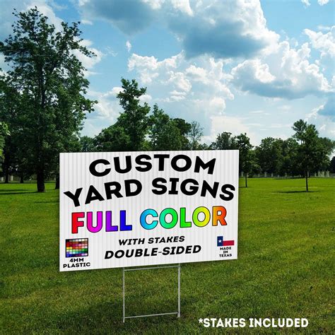 Best Colors For Yard Signs at Laura Granados blog