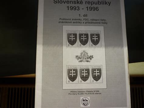 SPECIALIZOVANÝ KATALOG SLOVENSKÁ REPUBLIKA SLOVENSKO 1996 zajímavé ...