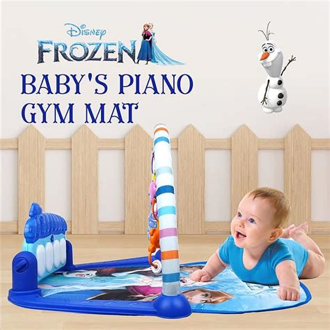 Baby Gym Mat Musical Keyboard Mat Piano - Multicolor - Frozen Themed ...
