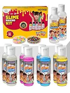 Buy HOTKEI (Make 40+ Slimes) Multicolor Scented DIY Magic Toy Slimy ...