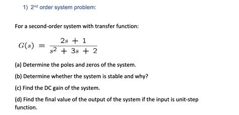 Image result for 2nd Order System Analysis