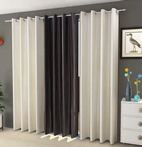 Brand Roots 153 cm (5 ft) Polyester Room Darkening Window Curtain (Pack ...