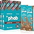 Phab Mocha Nut Fudge 11G Protein Bars (Pack Of 6),No Preservatives,100% ...