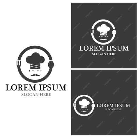 Chef icon and symbol vector template illustration | Premium Vector