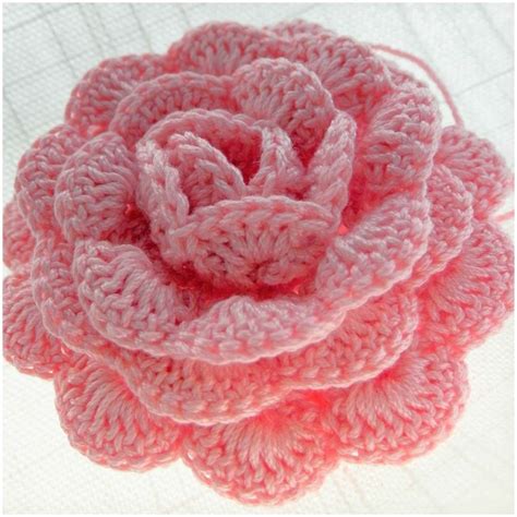 Image result for Large Crochet Rose Pattern