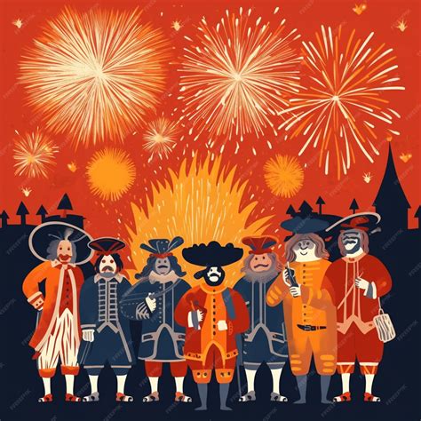 Premium AI Image | Remembering the british tradition of guy fawkes ...