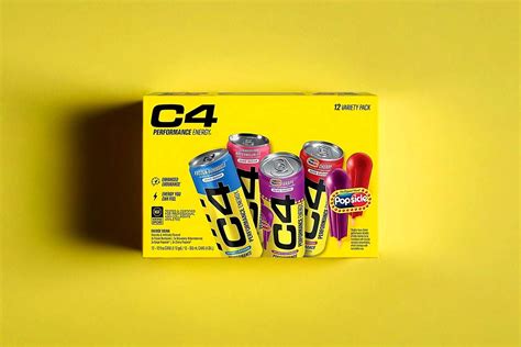 C4 Energy Drink Variety Pack packed with four different flavors