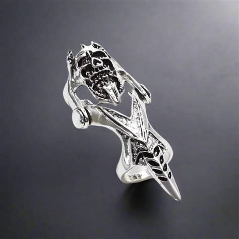 Buy Now Premium Rings - GOTHICKULL - Gothic Skull Knuckle Adjustable ...