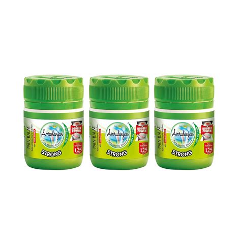 Amrutanjan Strong Pain Balm, Double Power - 8ml (Pack of 3) - Cureka ...