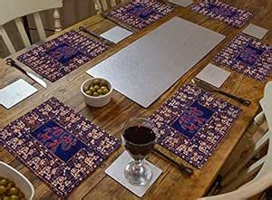 Buy Daintree Cotton Elephant Design Dining Table Placemats (Blue ...